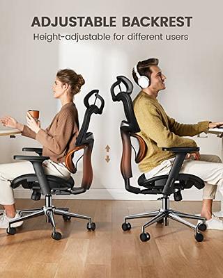  ErGear Office Chairs, Ergonomic Swivel Mesh Desk Chair with  Adaptive Lumbar Support, High Back Computer Chair with Adjustable backrest  Height and Headrest for Home Office : Office Products