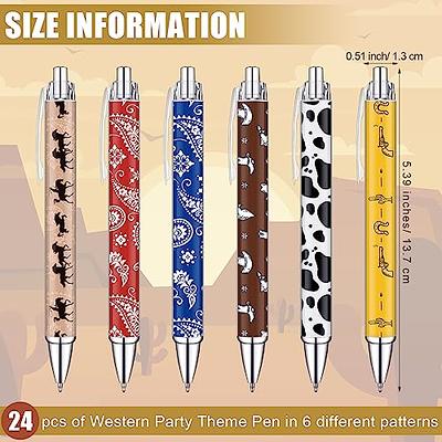 Colarr 24 Pcs Western Pens Smooth Writing Ballpoint Black