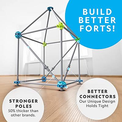 NATIONAL GEOGRAPHIC Kids Fort Building Kit - 70-Piece Indoor Fort Builder  for Kids - Build a Fort
