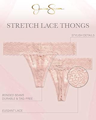 Jessica Simpson Women's Underwear - 3 Pack Microfiber Lace Bikini Panties  (S-XL), Size Small, Black at  Women's Clothing store