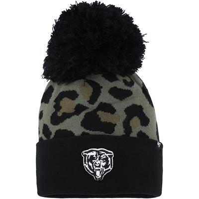 Women's '47 Black Miami Heat Meeko Cuffed Knit Hat with Pom