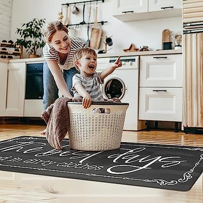 LUFEIJIASHI Kitchen Rugs And Mats Non Skid Washable Set Of 2 PCS