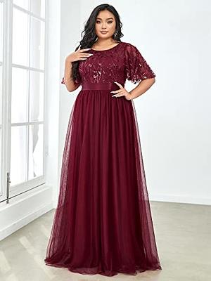 Maxi Long Elegant Ethereal Tulle Evening Dress - Ever-Pretty US