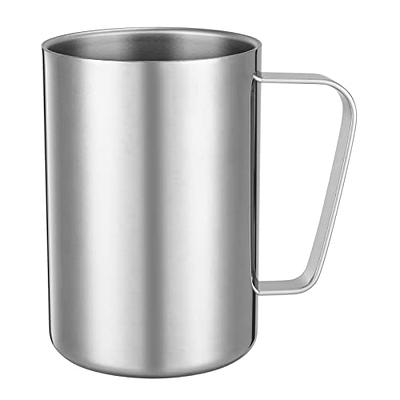 500ml 304 Stainless Steel Travel Coffee Mug With Lid & Metal Straw