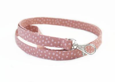  Reversible Lanyard - Rose Gold & Metallic Print - Floral Vines  and Stripes on Winter White - Neck Strap - ID Badge Holder - Keychain -  3/4x36 Inch With Swivel Clip 