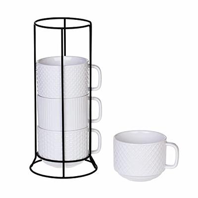 Mkono Under Cabinet Mug Hanger Set of 3 Metal Mug Hooks Coffee Cup Holder  with 12 Hooks Simple Coffee Mug Organizer for Cabinet Shelf Modern Mug