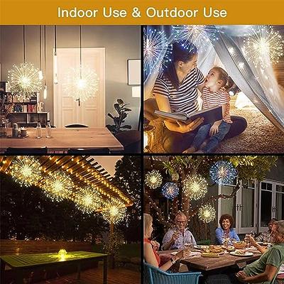 LED Firework Lights Wire Starburst String Lights Fairy Lights,Christmas  Decorative Hanging Lights for Party Patio Bedroom Christmas