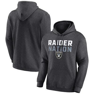 Men's Las Vegas Raiders Starter Heather Charcoal/Black Extreme Pullover  Hoodie