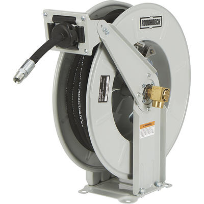 Roughneck Oil Hose Reel Kit — 1/2 Inch x 50 ft. Hose, 1500 PSI