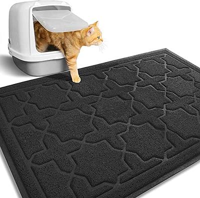 Yimobra Cat Litter Mat, 35.4x23.6 Litter Box Mat with Litter