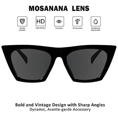 Black And White Cat Eye Sunglasses Vintage Ladies Stylish Design