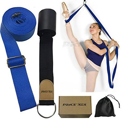 KOMZER Yoga Stretch Strap, Leg Stretcher Foot Stretching Belt with Loops,  Gymnastics Stretching Band Ligament Exercise Training