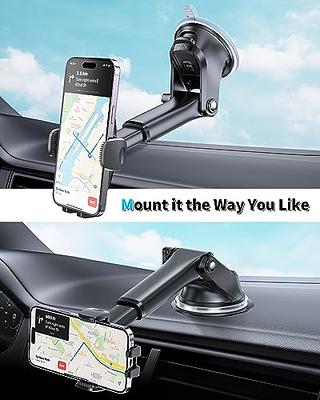 APPS2Car Suction Cup Phone Holder Windshield/Dashboard/Window, Suction Cup  Car Phone Mount with Strong Sticky Gel Pad, Compatible with iPhone, Samsung  & All Cellphones, Matte Black - Yahoo Shopping