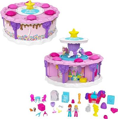 Polly Pocket Doggy Birthday Bash Compact Playset with 2 Micro