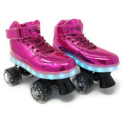 Chicago Skates Adjustable Kids' Quad Roller Skate - Pink/white (m