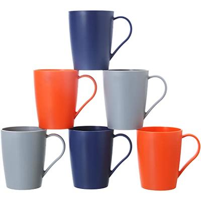 Hawnn Coffee Mugs Set of 6, Plastic Coffee Cups Set, 12 Ounce Unbreakable  Coffee Mug Plastic with Handle, 3 Basic Colors, Reusable Plastic Mug  Dishwasher Safe - Yahoo Shopping