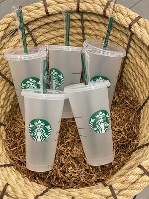 24oz Genuine Reusable Starbucks Cold Coffee Cup