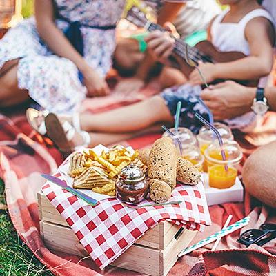 Portable Cutlery Set With Storage Box, Outdoor Picnic Flatware Set