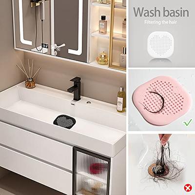 2 Pack Shower Drain Hair Catcher Grey Bathroom Accessories Durable Silicone  Drain Cover Hair Stopper with Suction Cups for Shower Kitchen Bathroom Big  Heart Shape - Yahoo Shopping