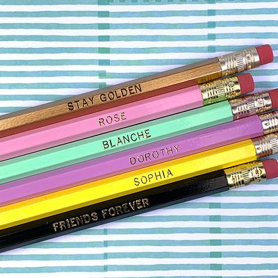 Back to School SCIENCE PENCILS WHITE Set Scientific Purposes Stationery  Lover Gift for Her Graduation Thank You Teacher Nerd Fathers Day 