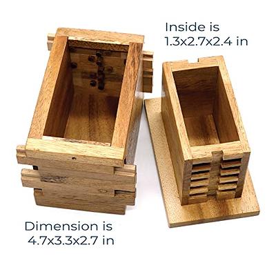 3D Wooden Box Puzzle - Mystery Box