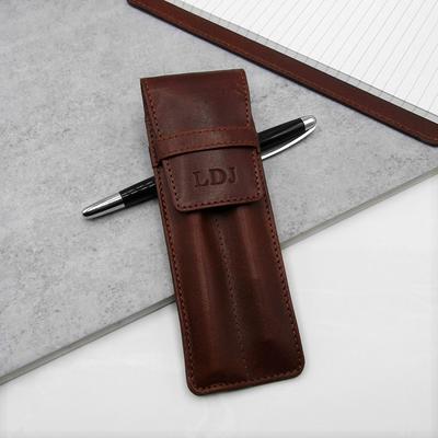 Custom Pen Case, Personalized Holder, Fathers Day Gift, Leather Pencil Pouch,  Holder For Desk - Yahoo Shopping