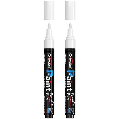  KALIONE 4 Pack Paint Pens 15 mm White Empty Acrylic Permanent  Marker Clear Acrylic Paint Marker Pens Fine Point Refillable Marker Pen for  Wood Ceramic Metallic Graffiti Paper Drawing 