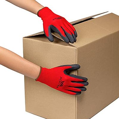 Work Gloves PU Coated,12 Pairs,KAYGO KG15P, Nylon Liner Material, Safety  Work Gloves, Knit Wrist Cuff,Ideal for Light Duty Work 