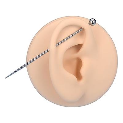 DJCIW Industrial Piercing Kit with 14G Industrial Barbell 316L