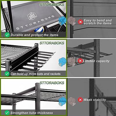 Sttoraboks Garage Sports Equipment Organizer, Balls Storage System for  Garage, Ball Storage Rack for Indoor/Outdoor, Storage Bins for Sports Gear