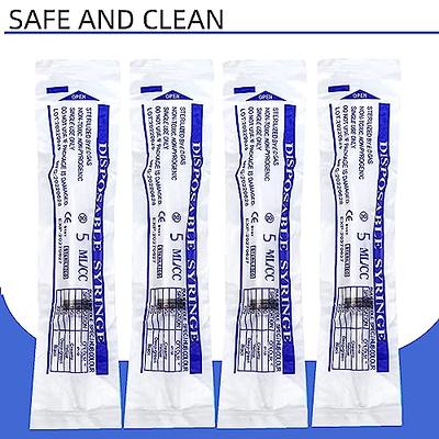 2.5ml Disposable Luer Lock Syringes with 25G 1 Inch Needle Individual  Package - Pack of 100