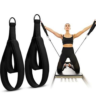 PILHCY Pilates Double Loop Straps for Reformer,Fitness D-Ring Exercise  Straps, Yoga Exercise Accessories for Home Gym Workout, 1 Pair Reformer  Straps