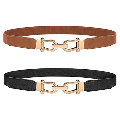 Brown Black Leather Belts for Women , Women's Belts for Jeans , Designer Belts for Women Light Brown / 2.5cm / 1