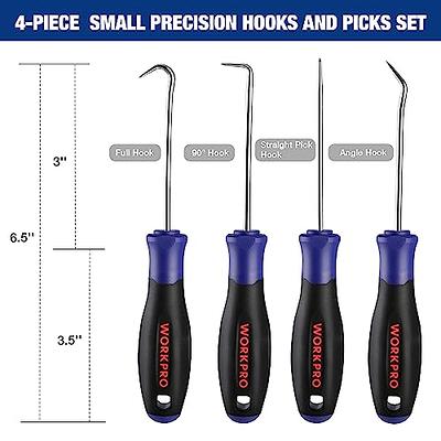 ValueMax 10-Piece Precision Hook and Pick Set with Scraper & WORKPRO 4  Piece Pick Tool Set Includes Angled, Straight, and Full Hooks and Picks for  Mechanic - Yahoo Shopping