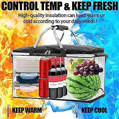 Global Phoenix Collapsible Grocery Cooler Bag 3 Gallon Insulated Food  Container Seat Combo for Camping Picnic Shopping