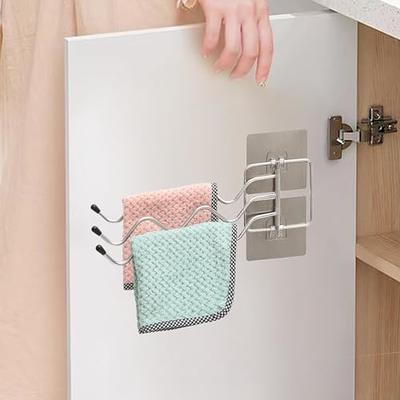 VAVAQQSE Dish Towel Holder for Kitchen，Sink Rag Holder Wall Mounted Towel  Bar Swivel with 3-Arm for Bathroom Kitchen Storage - Yahoo Shopping