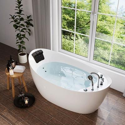 Empava 67 in. Right Hand Drain Acrylic Freestanding Flatbottom Whirlpool  Bathtub in White with Faucet - Water Jets - Yahoo Shopping