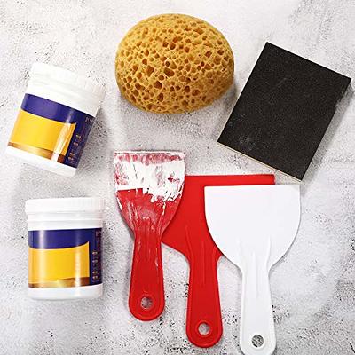  DOERDO DD DOERDO 2 Pieces Knockdown Texture Sponge with 2  Pieces Scrapers for Drywall Patch, Drywall Repair, DIY Painting Ceiling :  Tools & Home Improvement