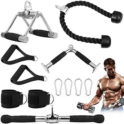 Fitness Lat Pull Down Bar, Cable Machine Attachment For Gym, Exercises  Tricep Back Muscles Strength