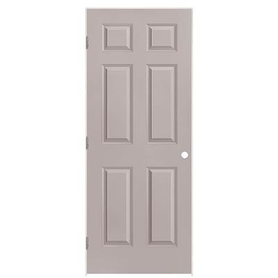 Masonite Traditional 32-in x 80-in 6-panel Solid Core Molded Composite Slab  Door in the Slab Doors department at