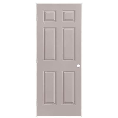 Masonite Traditional 32-in x 80-in 6-panel Solid Core Molded Composite Slab  Door in the Slab Doors department at