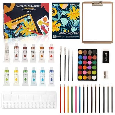 59pcs Acrylic Paint Set for Kids, Art Painting Supplies Kit with 24  Non-Toxic Paints, Tabletop Easel, Paint Brushes, Painting Pad, Canvas and  More Painting Kits for Kids Artists and Beginners - Yahoo