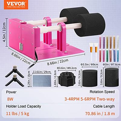 VEVOR Double Cup Turner for Crafts Tumbler, 2-Arm Tumbler Turner DIY  Glitter Epoxy Resin Tumblers, Epoxy Pen Turner Attachment with Silent UL  Motor Two-Way Rotation, Cup Spinner Machine for Starters - Yahoo