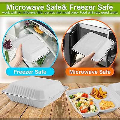 3 Compartment Food Containers Disposable - 3 Compartment Carry Out Box