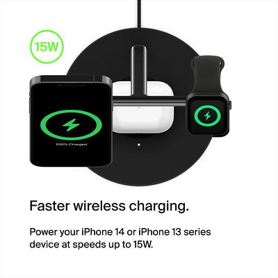 Belkin BoostCharge Pro MagSafe 3-in-1 Wireless Charger for iPhone