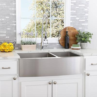 TOOLKISS 40.5 in. Black Stainless Steel Standing Wide Over Sink