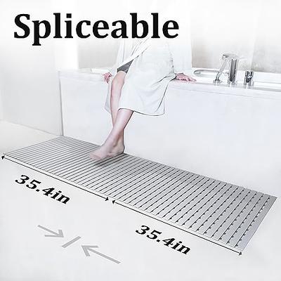 Tiamo Non-Slip Extra Large Shower Mat(35.4*23.6), Walk in Shower