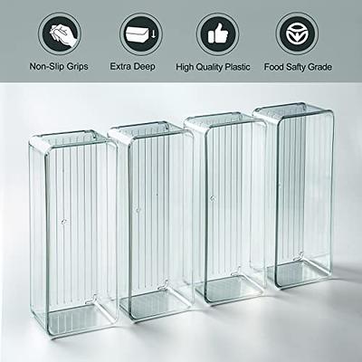 VOMOSI X-Large Clear Storage Bins with Lids - Stackable Pantry Organizer  Bins for Fridge, Cabinet, Cupboard, Bathroom - Set of 8