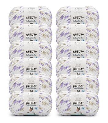 Bernat Baby Blanket Yarn 10.5oz 12 Bundle - Baby Lilac - Yahoo