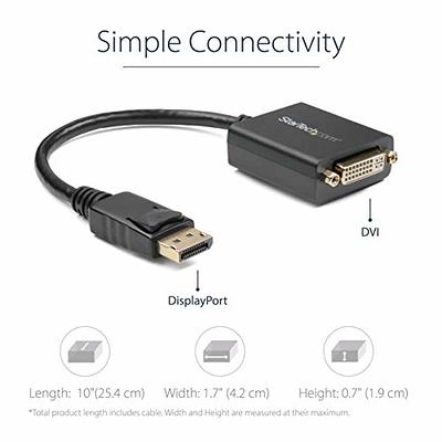 StarTech.com 6ft Mini DisplayPort to HDMI Cable - 4K 30hz Monitor Adapter  Cable - mDP PC or Macbook to HDMI Display (MDP2HDMM2MB) Black